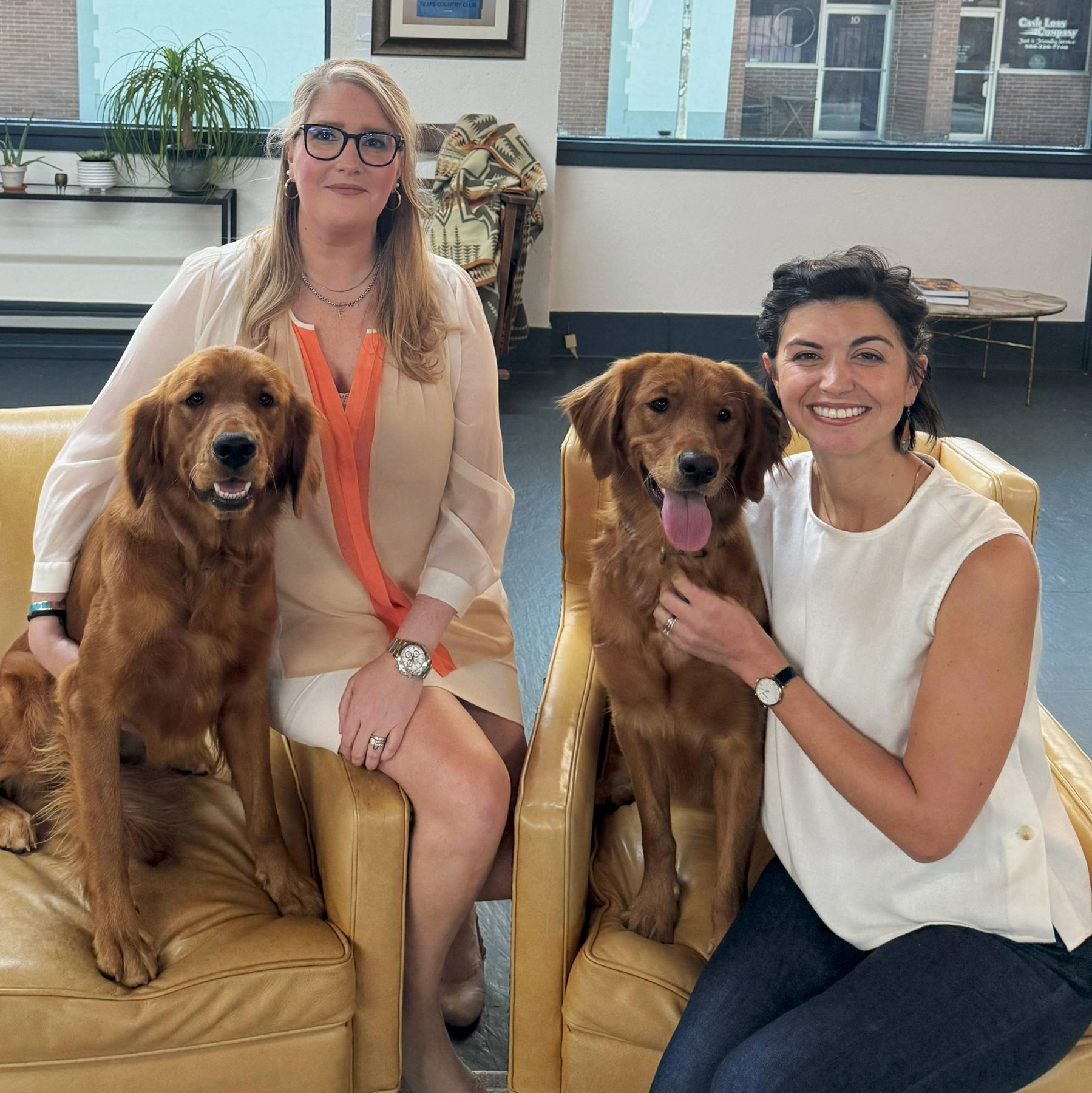 Audrey & Lindsey with Birdy & Pretzels